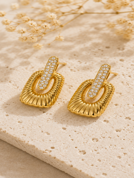 Cosma Gold Plated Earrings