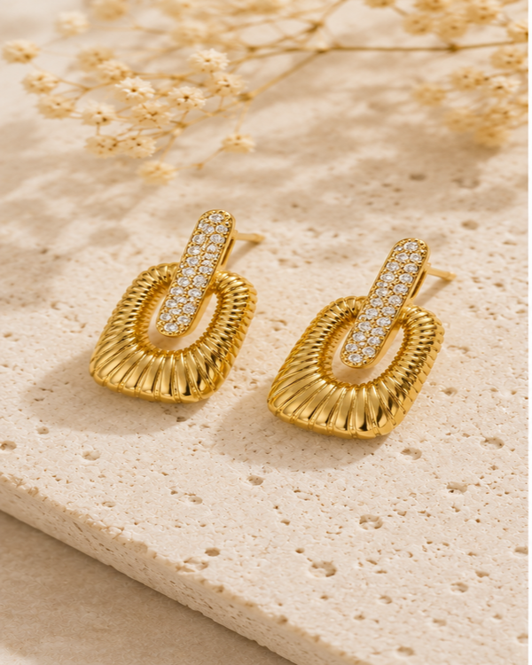 Cosma Gold Plated Earrings