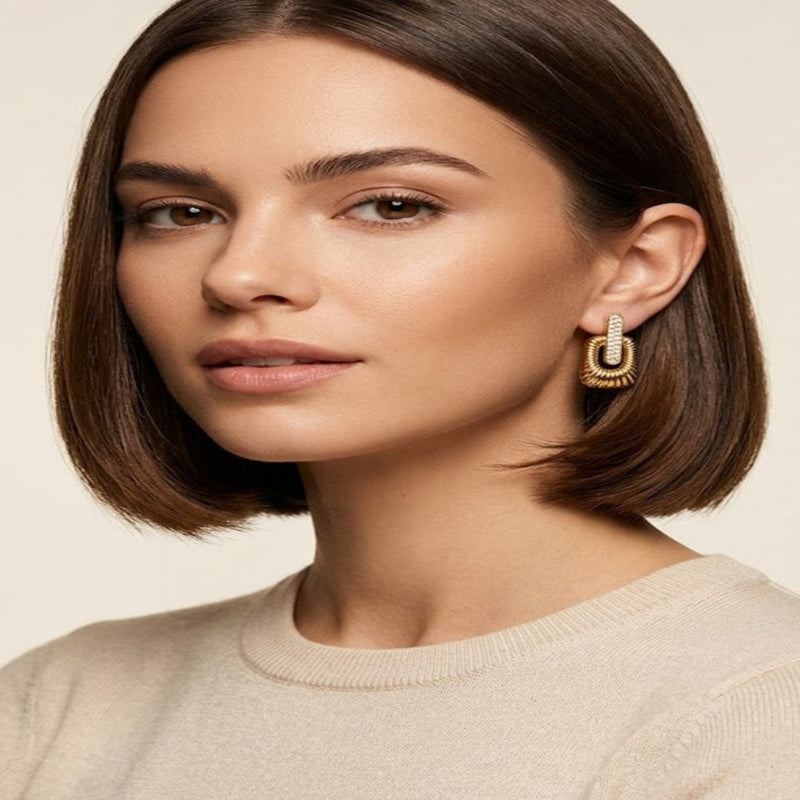 Cosma Gold Plated Earrings