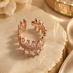 Cassia 14 k Gold Plated Ring