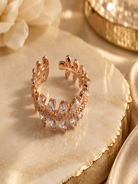 Cassia 14 k Gold Plated Ring