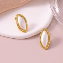 Moon Beam Earrings Gold Plated