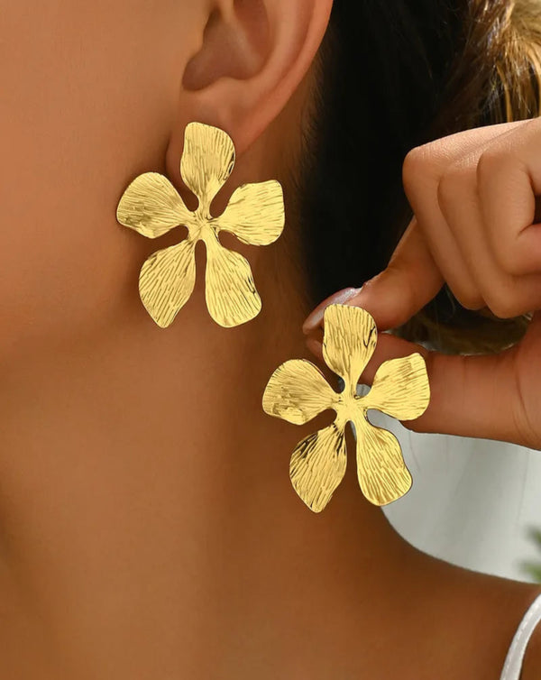 Selena Gold Plated Earrings
