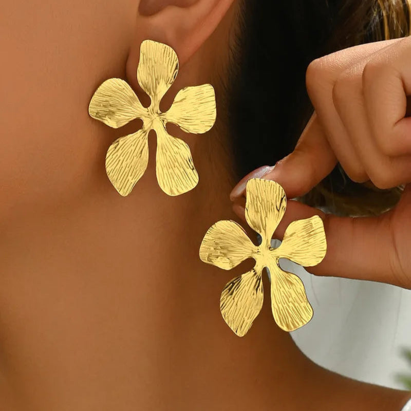 Selena Gold Plated Earrings