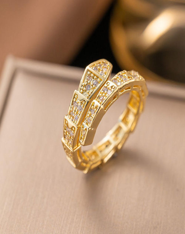 Galaxy wrap Real Gold Plated Ring