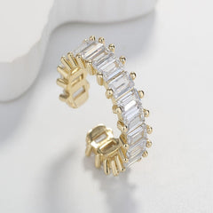 Star Lore Zirconia Gold Plated Ring(Adjustable)