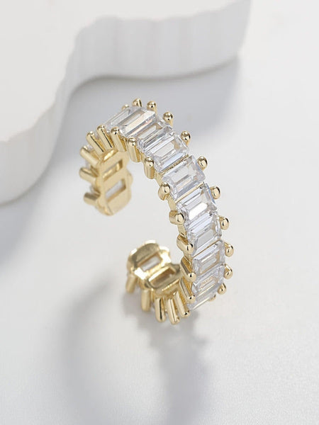Star Lore Zirconia Gold Plated Ring(Adjustable)