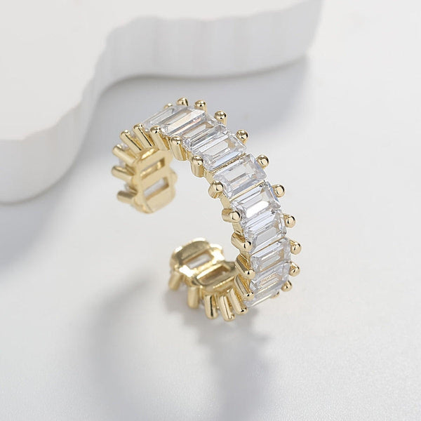 Star Lore Zirconia Gold Plated Ring(Adjustable)